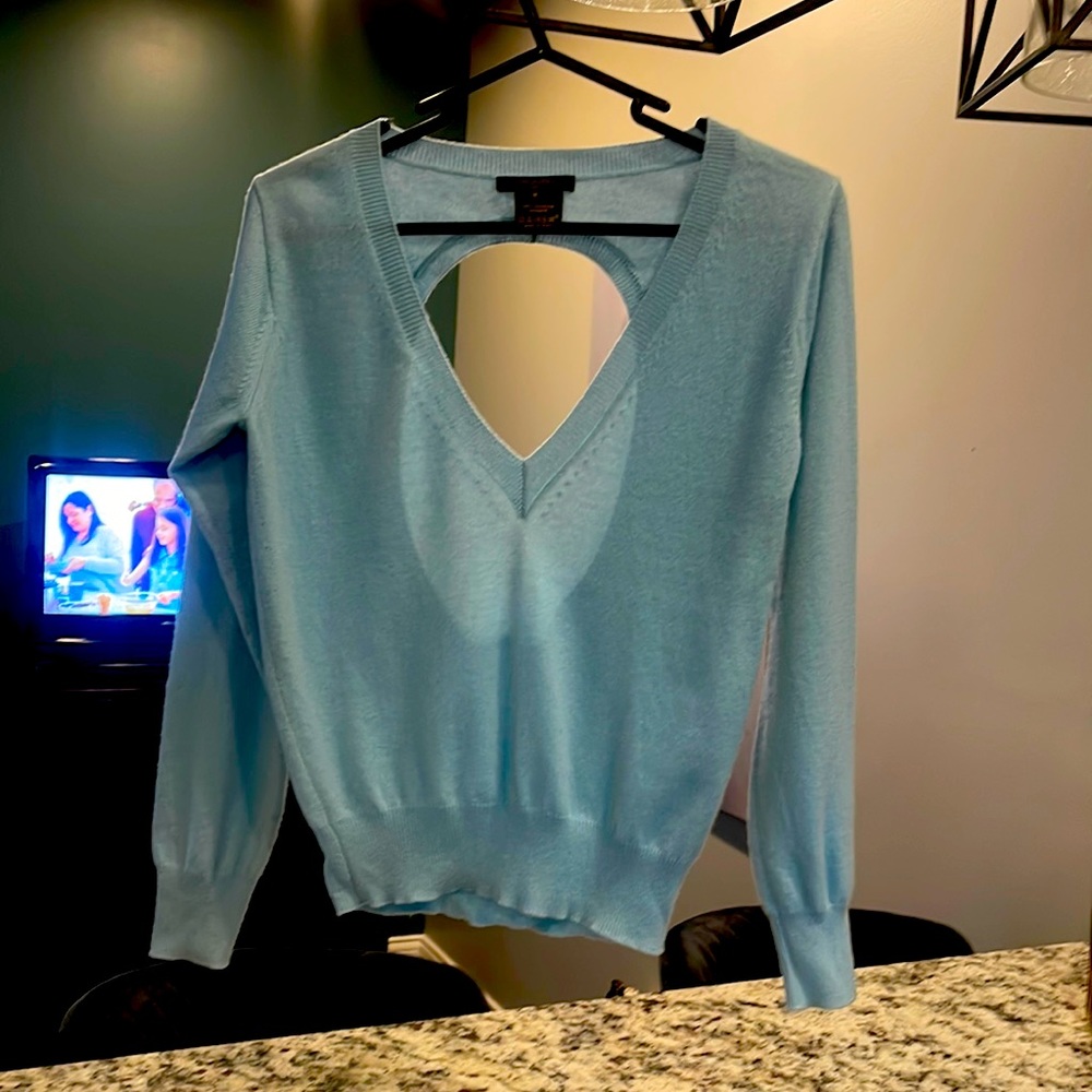 Louis Vuitton light blue cashmere sweater size s.